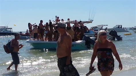 Spring Break Bikini Boat Contest 2013 Ft Myers Beach Florida 2013