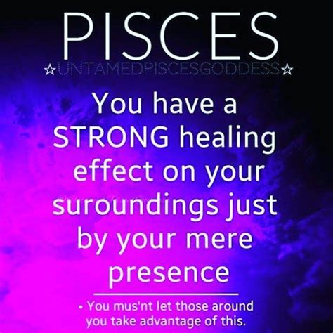 A Purple And Blue Background With The Words Pisces You Have A Strong