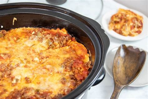 Crockpot Lasagna Recipe Uses Your Slow Cooker And Uncooked Noodles