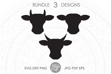 Cow earrings SVG, cut file, cow head, cow face | So Fontsy