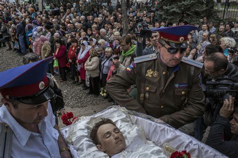 At Funeral Expressions Of Grief And Anger Toward Kiev Officials The