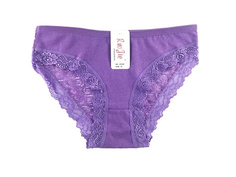 67208 Colorful Women Lace Briefs Ladies Soft Cotton Panty Panties For