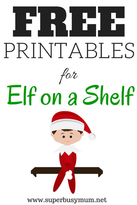 The official facebook page of the elf on the shelf. Free Elf on a Shelf Printables