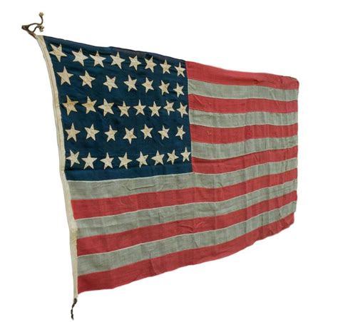 38 Star Centennial American Flag Circa 1876 At 1stdibs