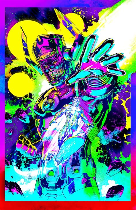 I Colored This Silver Surfer Galactus Commission By Jim Lee Comicbooks