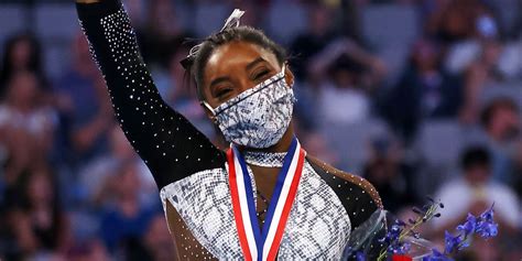Simone Biles Wins Record Breaking Seventh All Around Title At 2021 U S National Gymnastics