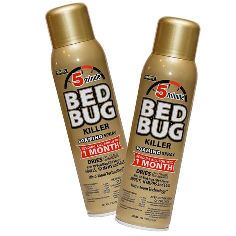 Harris 16 Oz 5 Minute Bed Bug Killer Foaming Spraykills All Life