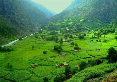 Beautiful Kantiwa Valley Nuristan Afghanistan Scenery Background