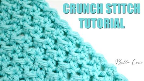 Crochet Crunch Stitch Bella Coco Crochet Youtube
