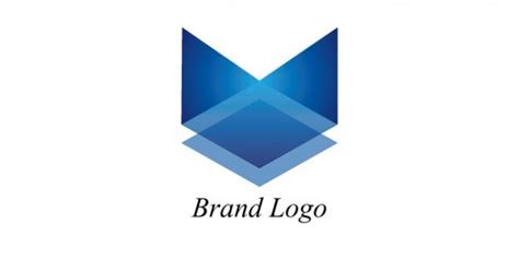 Free Psd Blue Brand Logo Template