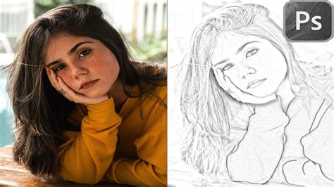 How To Turn A Photo Into Pencil Drawing Sketch Effect In Photoshop