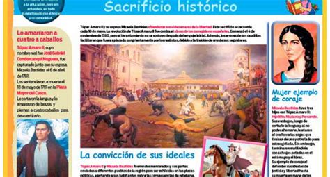 Túpac Amaru Y Micaela Bastidas Revolución Y Sacrificio De Túpac Amaru