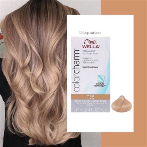 Wella hair toner is also used to brighten or deepen a shade of blonde after hair coloring. Wella Hair color Toner T35 Beige Blonde 1.4oz | eBay