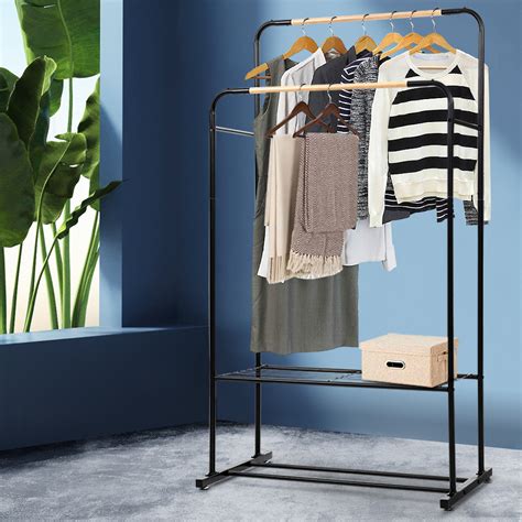 Portable Clothes Rack Rail Hanger Stand Garment Wardrobe Closet