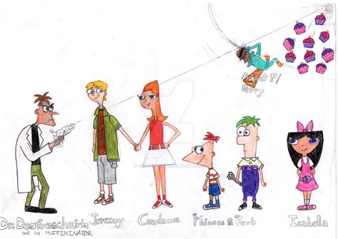 Phineas And Ferb Main Characters By Luckylizart On Deviantart
