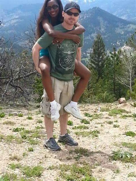 Gorgeous Interracial Married Couple On A Hike In The Mountains Love