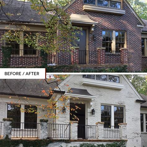 10 Before And After Gorgeous Lime Washed Brick Houses Rings End