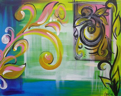 Summer Abstract Painting By Caylin Caruso Fine Art America