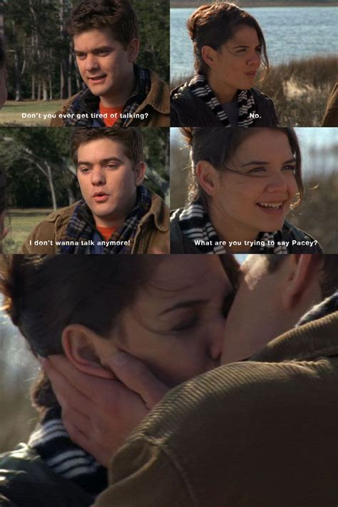 Aaw I Remember This Dawsons Creek Joey N Pacey First Kiss Dawsons