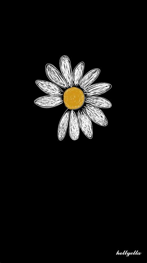 Sunflower Iphone Wallpaper Daisy Wallpaper Wallpaper Doodle Simple