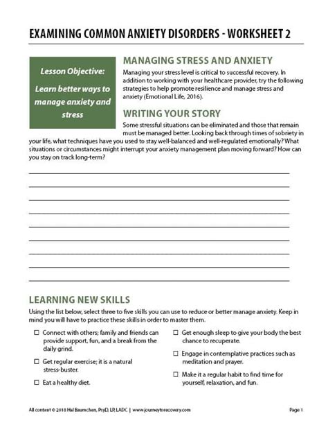 Anxiety Buster Worksheet No Fear Verses Printable Anxiety And Stress