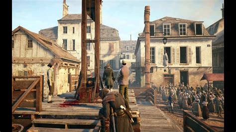 Assassin s Creed Unity Décapitation par la Guillotine en Live Part 2