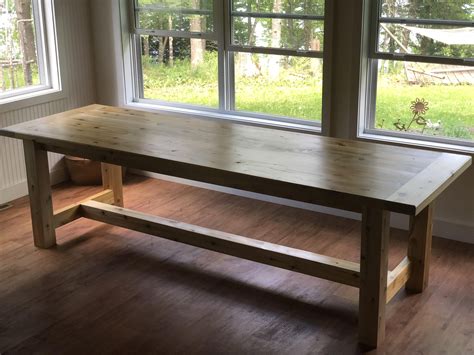 Simple Farmhouse Table For The Families Lake House Click To See The