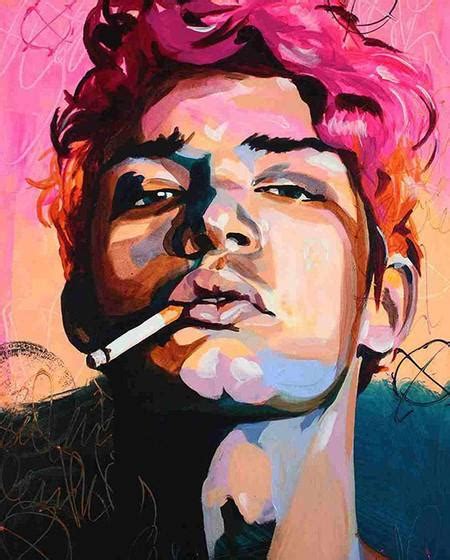 Smoking Boy Art Pop Arts Paint By Numbers Paint By Numbers Uk