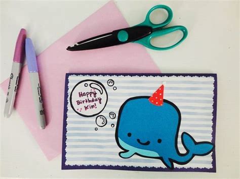 It uses contrasting colors to create a bold design and is printed with your friend's name and favorite number. Amazing DIY Birthday Card Ideas