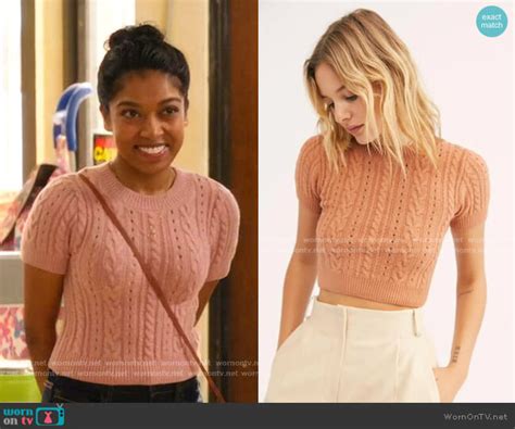 Wornontv Chelsea Chettiars Pink Cable Knit Sweater On Kims