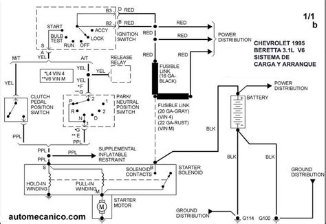 Chevrolet Diagramas Esquemas Sistema De Carga Y Arranque Charging