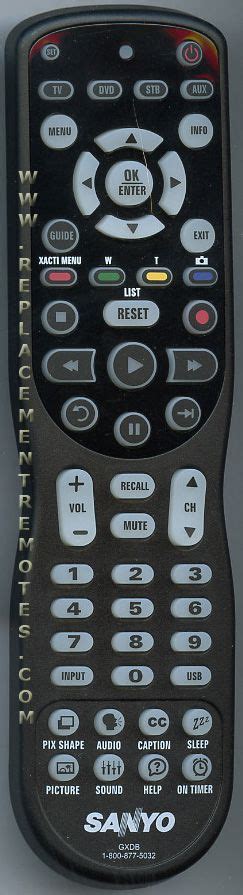 Replacement for sanyo roku tv remote control. Buy SANYO GXDB TV Remote Control