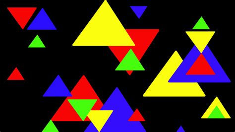 Colorful Triangles Hd Wallpaper Background Image 1920x1080 Id