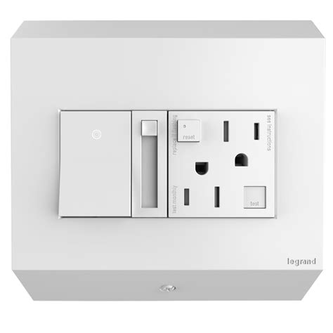 The lights/outlet will be controlled by a wall switch as i don't always want them on. adorne® Control Box with Paddle™ Dimmer and 15A GFCI ...