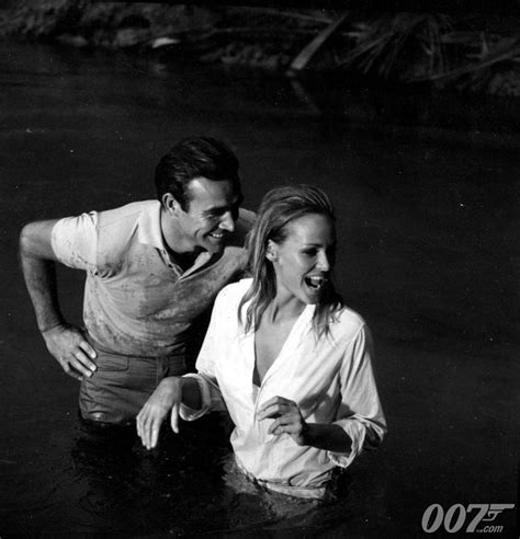 Sean Connery James Bond And Ursula Andress Honey Ryder On Location