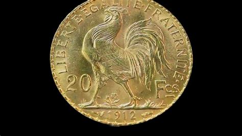 Gold French 20 Franc Rooster Youtube
