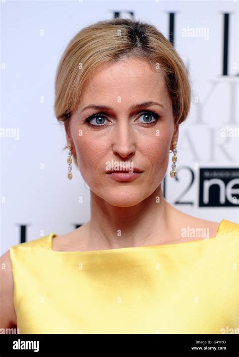 Gillian Anderson Attends Elle Style Savoy Hotel In Central London Hi