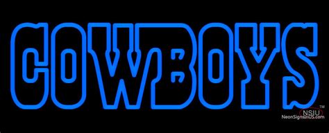 Custom Dallas Cowboys Wordmark Logo Neon Sign Bro Neon Sign