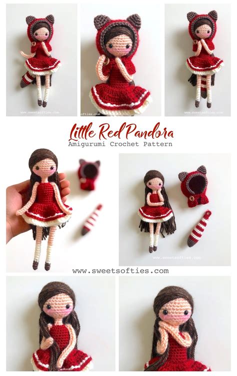 Little Red Pandora Darling Dolls Collectible Series Sweet Softies
