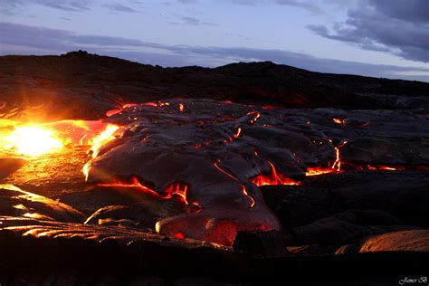 Wallpaper Lava Volcano Hot Hawaii Bigisland Stone