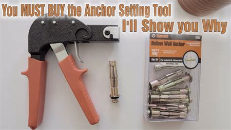Hollow Wall Anchors And The Must Buy Wall Anchor Setting Tool Youtube