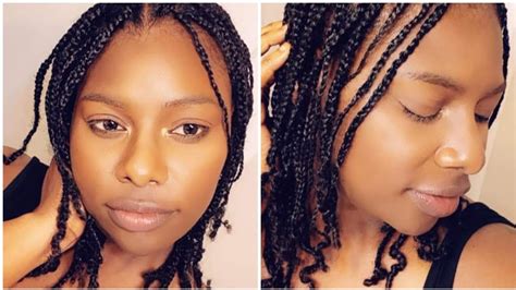 Box Braids On Natural Hair Without Extensions For Beginners‼️ Easy