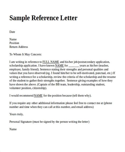 Why are recommendation letters important? 18+ Reference Letter Template - Free Sample, Example ...