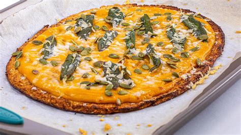 Healthy Pizza Recipe With Cauliflower Crust And Butternut Squash