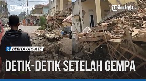 Rekaman Kepanikan Detik Detik Setelah Gempa Cianjur Youtube