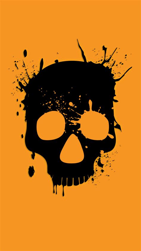 Orange Skull Wallpapers Top Free Orange Skull Backgrounds