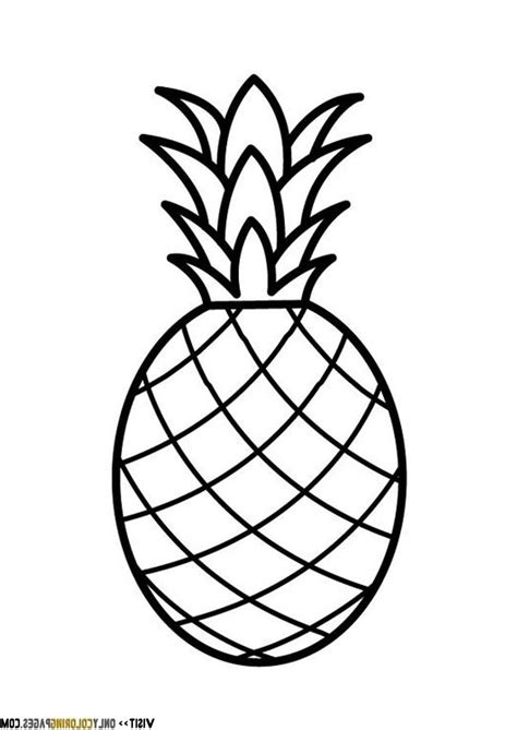 67 Kawaii Pineapple Coloring Pages Haensche Nimglueck