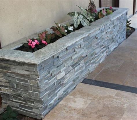 Hardscaping With Natural Stone Modern Design Stone Planters