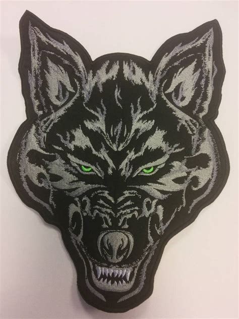 Wolf In Flames Black Badgeboy