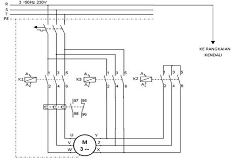 Gambar diagram rangkaian magnet kontactor untuk mo. Memasang Instalasi Rangkaian Kontrol Star-Delta - Sistem Informasi PBK BBPLK Serang | SIPBK ...